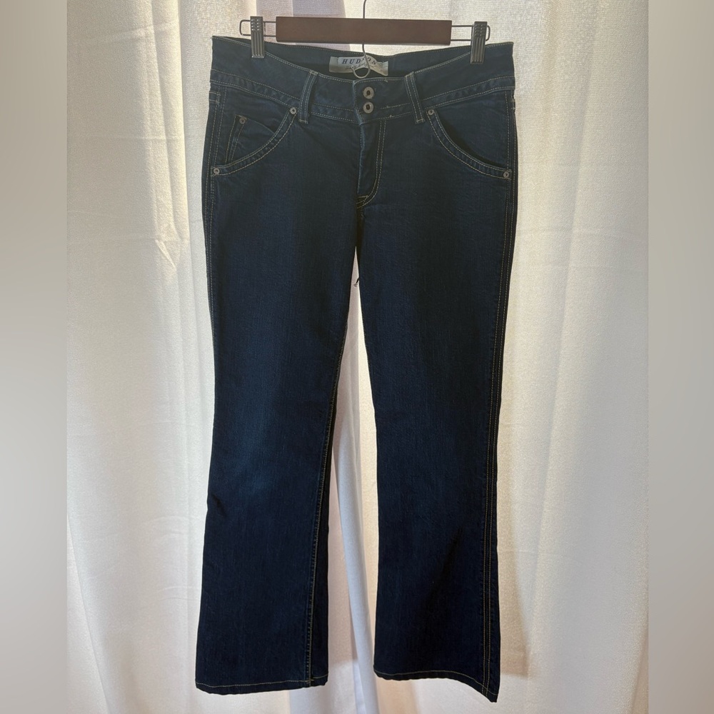 Women’s Trendy Designer Hudson Bootcut Jeans Size 30 Low Rise EUC‎ 488